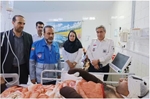 بازدید مدیرکل ستاد مدیریت بحران خراسان رضوی از مصدومان حادثه آتش‌سوزی ساختمان سیمان سبزوار