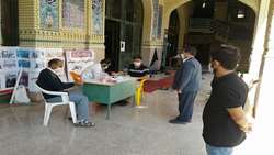 برپایی ایستگاه سلامت در محل مصلی نمازجمعه شهر جغتای