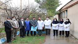 بازدید رئیس شبکه بهداشت و درمان جغتای از مرکز و خانه بهداشت زرقان در ایام نوروز 