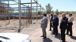 بررسی میدانی طرح های بهداشتی درمانی در حال ساخت دانشگاه در شهرستان جغتای   
