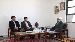 دیدار رئیس شبکه بهداشت و درمان با امام جمعه جغتای