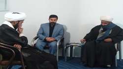 دیدار سرپرست شبکه بهداشت و درمان با امام جمعه  شهرستان در راستای اجرای طرح پویش ملی سلامت