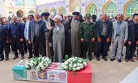 مراسم تشییع پیکر مطهر شهید رمضانعلی غفاری‌راد