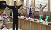 برگزاری جلسات آمادگی جسمانی و ایروبیک ( حرکات کششی اصلاحی ) 