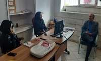 آقای دکتر غضنفری معاون بهداشتی دانشگاه از پایگاه سلامت حشمتیه بازدید نمودند
