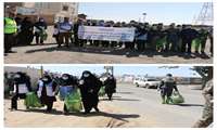 پویش پاکسازی محیط بمناسبت  هفته زمین پاک وهفته سلامت درروستای ابارش سبزوار برگزار گردید