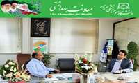 دیدار معاونین آموزشی و بهداشتی دانشگاه به مناسبت روز پزشک به میزبانی دکتر سید مجید غضنفری 