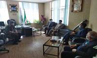 دیدار مسئولین شبکه بهداشت و درمان با رئیس اداره منابع طبیعی شهرستان جغتای 