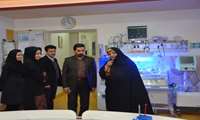 بازدید رئیس اداره مامایی وزارت بهداشت از بیمارستان شهیدان مبینی 