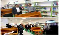 بازدید ریاست دانشگاه از کتابخانه بیمارستان حشمتیه 