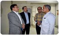  بازدید سرزده رئیس دانشگاه از واحدهای درمانی بیمارستان واسعی