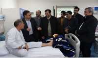  عیادت معاون سلامت سازمان پدافند غیرعامل کشور از بیماران بستری بیمارستان امداد