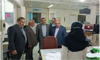 بازدید نوروزی مسئولان جغتای و تیم دانشگاه از بیمارستان ولی عصر(عج) و اورژانس ۱۱۵