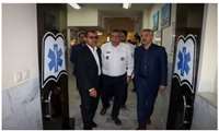 گزارش تصویری: بازدید دکتر چمن سرپرست دانشگاه از مرکز اورژانس پیش بیمارستانی