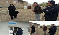 بازدید سرپرست  شبکه بهداشت و درمان خوشاب از خانه بهداشت درفک 