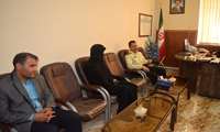 دیدار رئیس و کارکنان شبکه بهداشت با فرمانده نیروی انتظامی شهرستان خوشاب  