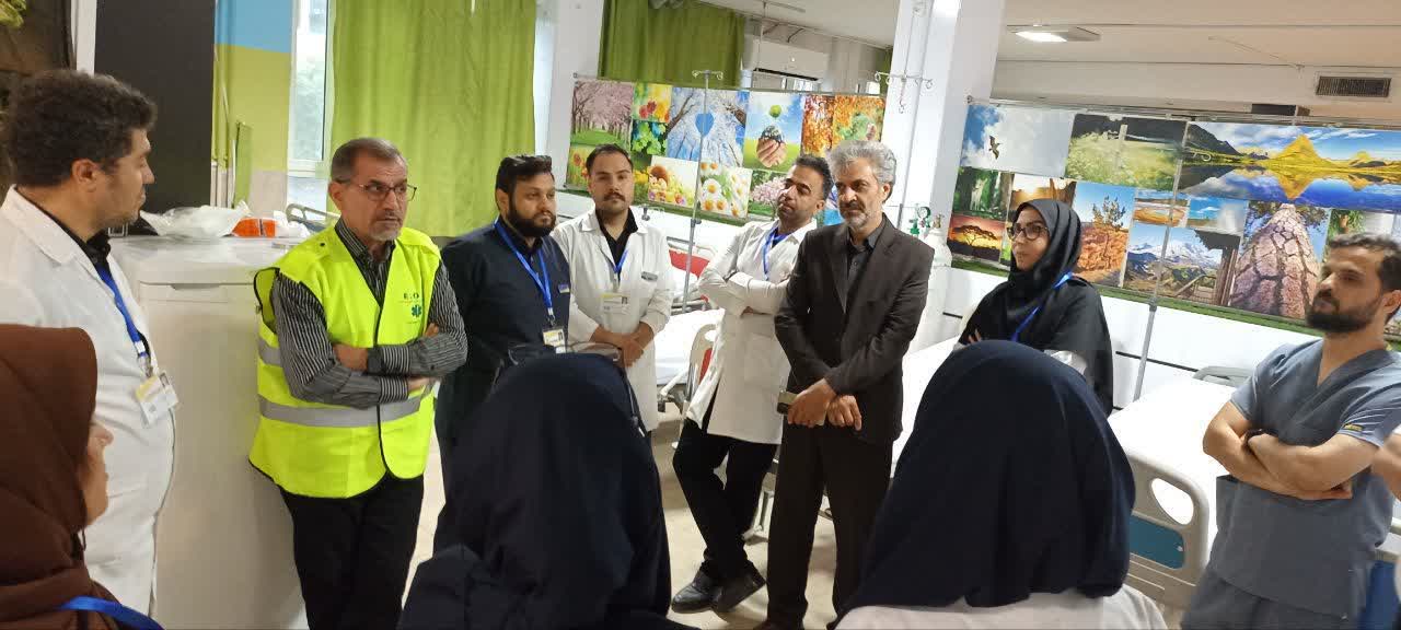  دکتر چمن از روند خدمت‌رسانی بیمارستان اضطراری دانشگاه علوم پزشکی سبزوار در مشهد مقدس بازدید کرد