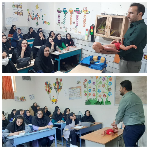  کارگاه آموزشی احیا پایه کودکان ویژه مربیان مهد کودک ها و پیش دبستانی برگزار گردید 