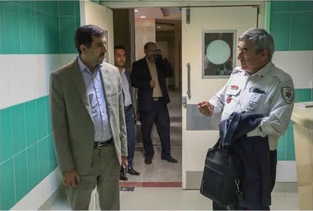 بازدید معاون امور سلامت سازمان پدافند غیرعامل کشور از بیمارستان حشمتیه بازدید معاون امور سلامت سازمان پدافند غیرعامل کشور از بیمارستان حشمتیه